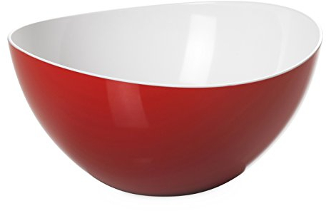 omada Design Salatschüssel für Pasta und Salat, Schale aus zweifarbigem beständigem Kunststoff, Trendy Linie, 20cm Durchmesser, 1,5lt Kapazität, geeignet für den Geschirrspüler