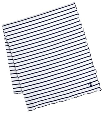 Coolibar Sun Blanket - UPF 50+ Sun Protection - Savannah in White/Navy Stripe