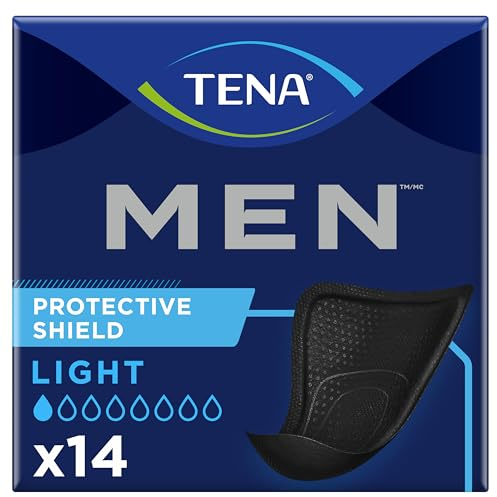 TENA Incontinence Guards for Men, Very Light Absorbency - 14 Count (Pack of 8)