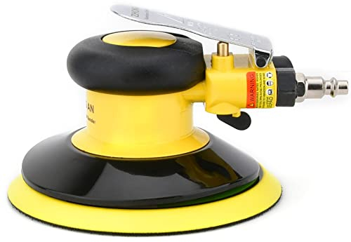 Nuovo aggiornamento eccentrico levigatrice levigatrice aria compressa 150mm, minimo: 12000 RPM, piccola e potente smerigliatrice multifunzione (150mm)