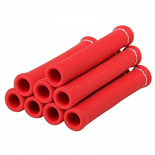 8PCS Spark Plug Protect Boots,1000-1500 Degree Heat Shield Cover Wrap for Car Truck