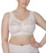 Full Cup Bra, Soft Minimiser, Without Underwire, with Lace, Large Sizes, Wide Straps, Laminated Cotton, Soft, Stable Support, Large Breasts, Comfortable for Everyday Use, cream-coloured, 40K