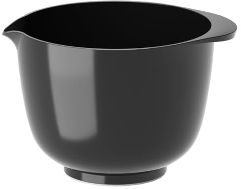 Rosti Margrethe Rührschüssel 1,5 Liter, Bruchsichere Schüssel, Backschüssel, Hefeteigschüssel mit gutem Griff, Teigschüssel aus Recycelbarem Kunststoff, Carbon Black (Schwarz)