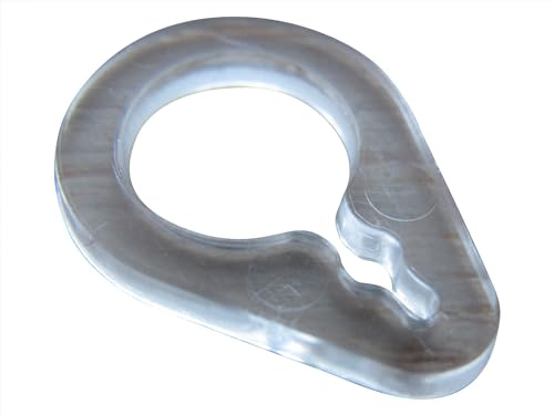 rewagi 100 pezzi anello di fissaggio per cordino, collettori di cordini, accessori per tende a pacchetto – trasparente KRO