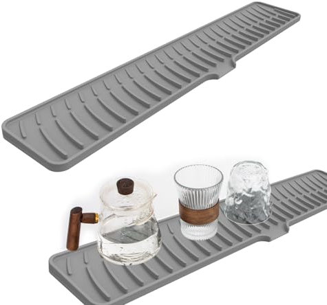 LUHOCIY Tappetino per Lavello Cucina, Tappetino Silicone Cucina, Tappetino Lavandino Cucina, per Tavoli da Biliardo per Dirigere il Flusso Dell'acqua, per Applicazioni in Cucina e in Bagno