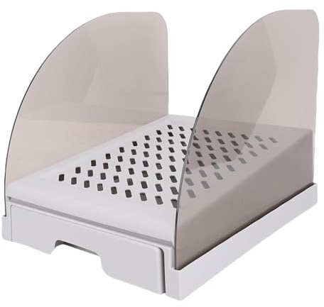 Generic Kattramp för Kattlådan, Justerbar Höjd Kattramp Förhöjd Ströstegspall med Låda och Baffel, Antispårning, Lätt Att Rengöra, för små äldre (Grå)
