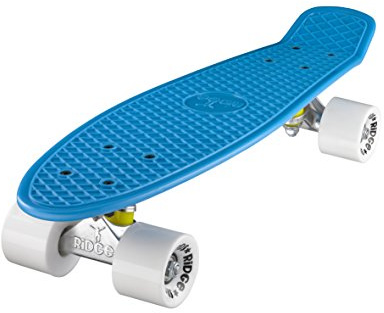 Ridge Retro 22 - Skateboard, Color Azul Cielo y Blanco, 55 cm (22'')
