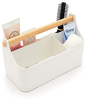 simplywire – Organisateur de maquillage – Panier de salle de bain – Blanc