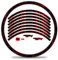Finest Folia 16-teiliges Set Felgenrandaufkleber Sticker für Fahrrad Felgen im Racing Design Komplett Set für 27 29 für Rennrad Mountainbike MTB Laufrad RX024 (Neon Rot, Glanz)
