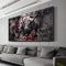 Yanyan Art Einhundert Dollar Leinwand Gemälde Bull Money Motivation Poster Street Wall Art Bild für moderne Heimdekoration 75x150cm (30x59in) Ungerahmt
