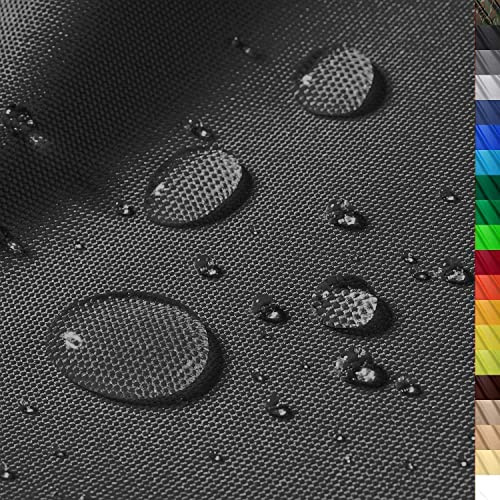 1buy3 – vattentätt polyestertyg Premium med 8,450 mm vattenpelare för tält, presenningar, överdrag, utomhuskläder & Co – mått 100 x 160 cm – rivbeständig och lättskött (färg: 18,1/mörk grafit)