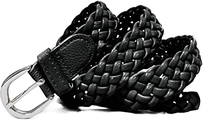 Gloop Damen Flechtgürtel Geflochtener Schmaler Hüftgürtel One Size Gürtel passt gut für Rock Kleid Jacke und Jeans 3 cm Breit