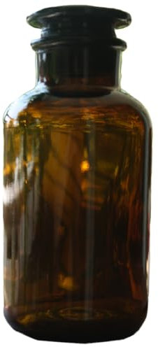 Apothekerflasche, 1000 ml, Weithals, Braunglas (3er Pack)