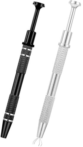 Mabor Lot de 2 outils de ramassage de boules de piercing en acier inoxydable 4 griffes pour puce IC composants électroniques