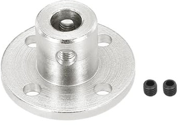 QUARKZMAN 2 Pz 5mm Accoppiamento a Flangia Connettore Albero Rigido Modello Accoppiatore Accessorio per Motori Modello Fai da Te, Argento