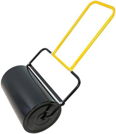 ERSINIAN Rodillo para césped, 40 litros de Alta Capacidad, Puede llenar Arena/Agua, Mango ergonómico en Forma de U, fácil de Empujar y Tirar, Adecuado para Jardines, Granjas, Parques,