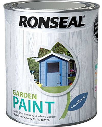 Ronseal RSLGPCF25L 2.5 Litre Garden Paint - Cornflower by Ronseal