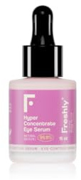 Freshly Cosmetics Contorno de Ojos Natural Hyper-Concentrate Eye Serum 15 ml | Fórmula 99,9% Natural con Ácido Hialurónico Vegetal | Ayuda a Mejorar la Apariencia de Ojeras, Bolsas y Arrugas