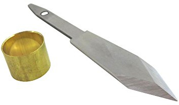 Narex 822392 Thin 0.050 Inch Marking Striking Knife Kit with Dual Double Bevel Mn-V Blade Hardened to Hrc 61 with Brass Ferrule