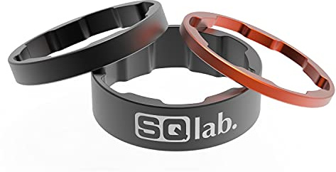 SQlab Unisex Sæt 1 1/8 tomme Spacer Set, Schwarz, 1/8 EU