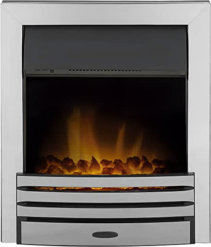 Adam Eclipse Electric Fire in Chrome