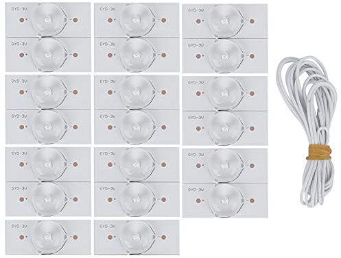 Bordo in fibra di vetro SMD Lampada perline Lente ottica Fliter LED con pannello in fibra di vetro Lente concavo Fliter Strisce per riparazione TV LED(20pcs)