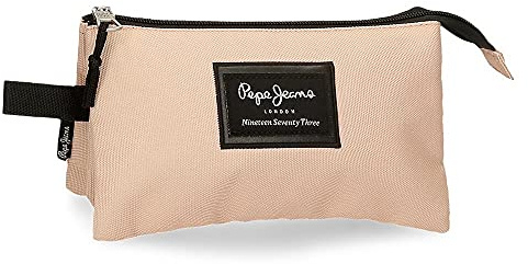 Pepe Jeans Aris Estuche Triple Rosa 22x12x5 cms Poliéster