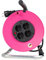 as - Schwabe Kabeltrommel m, Made in Germany, IP 20, Innenbereich-Kabelrolle rosa, 230 V / 16 A, Trommel mit 4 Schutzkontakt-Steckdosen, pink I 15100