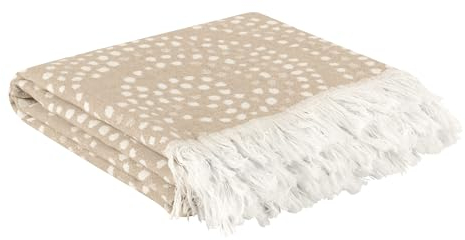 Mixibaby Strandtuch XXL 100% Baumwolle Hamamtuch Badetuch Saunatuch Peshtemal 100x180cm, Farbe:Beige