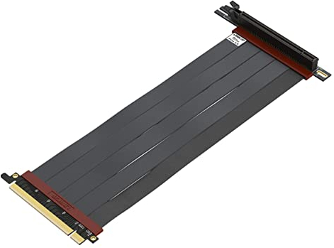 LINKUP - Ultra PCIe 4.0 X16 Riser-Kabel [RTX4090 RX6950XT x570 B550 Z690 Getestet] Geschirmte Vertikale Gaming-PCI-Express-Gen4-Montage | Universal 90-Grad-Buchse (25cm) 3.0 Gen3-Kompatibel