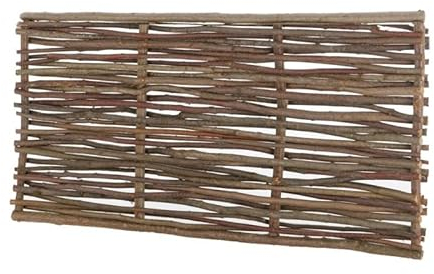 Easy Clôture Panneau bois en noisetier tressé H 0m75 x L 1m50 - Palissade clôture de jardin décorative - Protection vis-à-vis Jardin Terrasse