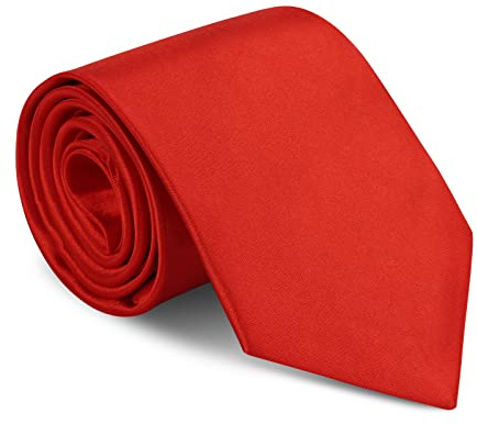 URAQT Men Ties, Classic Men's Solid Satin Neck Tie, Premium Pure Color Necktie with Multiple Colors, Formal Neckties for Men Business Wedding Party Work Tie, 8cm