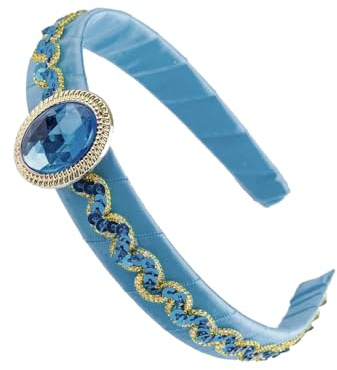 Diademas de niña con gran cristal de jazmín, cubierta de cabeza, diademas de princesa árabe, adorno para la cabeza, adorno para el cabello