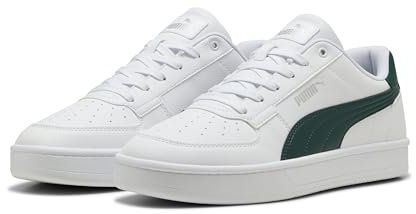 PUMA Unisex CAVEN 2.0 Sneaker, White-Dark Myrtle Silver, 44 EU