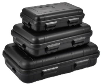 Caja de almacenamiento resistente e impermeable para acampar y deportes acuáticos, mantiene tu equipo seco, Negro (L), Caja rectangular compuesta