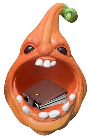 Stockage de collations à la citrouille, conteneurs de citrouille d'Halloween - Porte-bonbons à la citrouille en résine | Petite Statue de citrouille Halloween pour, boîte de bonbons ou de