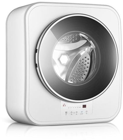 DPLXQPP Lavadora Compacta,Lavadora Carga Frontal,Lavadora Carga Frontal con Capacidad De 3kg,Minilavadora Secadora Automática,Ahorra Espacio (Montada En La Pared)