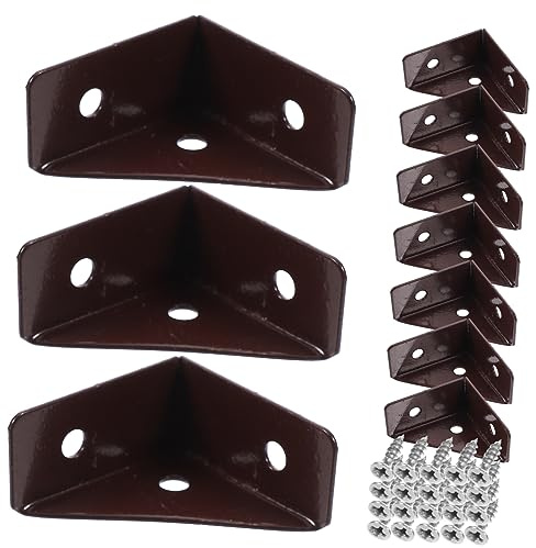 10pcs Steel Corner Brackets for Furniture Joints and Shelves