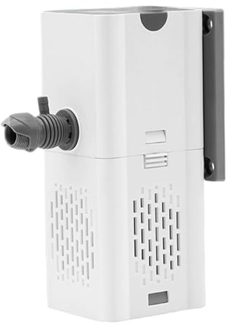 Internt filter för akvarium, internt akvariefilter, 3-i-1 500 l/h ultratyst fisktank med regleringsventil och halkfri sugkoppsbas