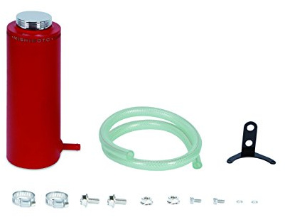 Mishimoto MMRT-CAWRD Aluminum Coolant Reservoir Tank, Wrinkle Red