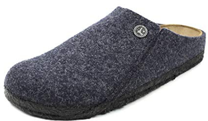 Birkenstock Damen Zermatt Standard Filz Hausschuhe mit offenem Absatz, dunkelblau, 40 EU Étroit