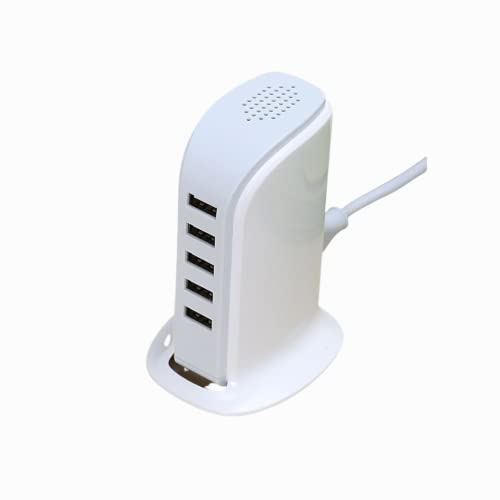Bolwins I21CS 5-Port USB Ladegerät, 20W Ladegerät mit Standfuß, Mehrfach USB Ladestation für Handy und Geräte, Schnelllade-Netzteil für mehrere Geräte