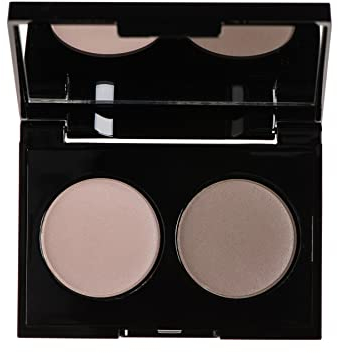 KORRES Duo Eyeshadow Palette Volcanic Minerals Velvet - Grey Taupe 38, Lidschattenpalette für ein intensives Farbergebnis, 3 g