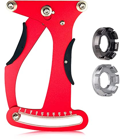 mizikuu Speichenspannungsmesser, Fahrradspeichen Tension Meter Kalibrierwerkzeug mit 2 Speichenschlüssel Bicycle Spoke Tension Meter Al-Legierung Speichentensiometer Set für Vielzahl von Speichen