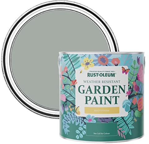Rust-Oleum Grey Mould-Resistant Garden Paint In Matt Finish - Pitch Grey 2.5L