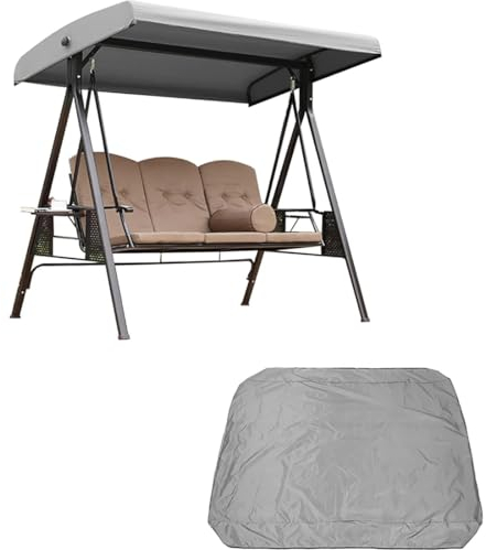 Lwuey Housse Balancelle de Jardin - Housse de Siège de Jardin pour Balançoire de Jardin Marquise de Terrasse Store Téléscopique Extérieur UV Résistant(191x120cm)