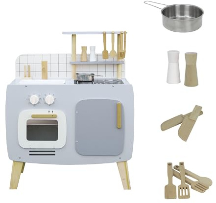 Jocca, Cucina Giocattolo in Legno per Bambini con Accessori