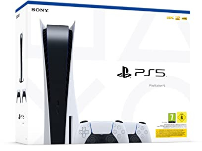 Sony PlayStation 5 Standard Disc Edition Console + Extra Controller (Renewed)