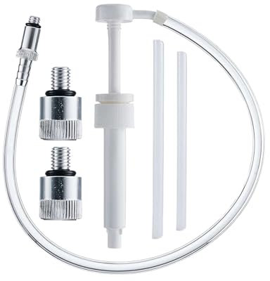 Lower Unit Gear Oil Pump - Quart Bottle Fluid Pump,3/8-inch Leakproof Gear Dispenser Portable Transmission Extractor for Automotive Marine Outboard Motorcycle Shop