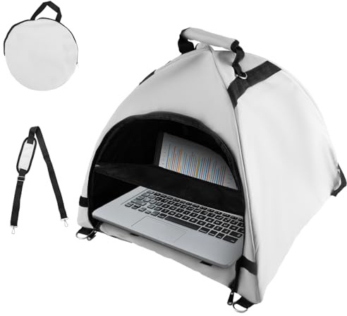 lasuroa Laptoptält, Bärbart Solskydd och Vikbart Skydd för Bärbar Dator Vattentäta Laptoptillbehör för Utomhusarbete och Resor
